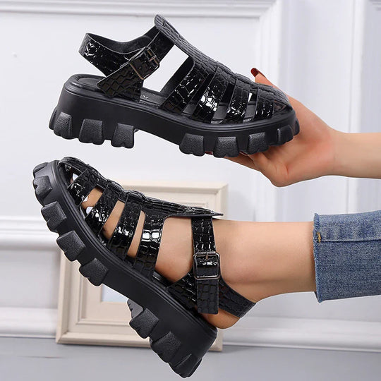 Waveselegance Gladiatoren Sandalen R&B