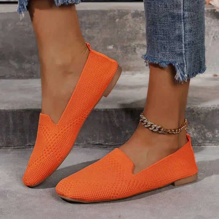 Sommer Mokassins | Slip-On | Bequem | Leinen Mokassins | Damenschuhe R&B