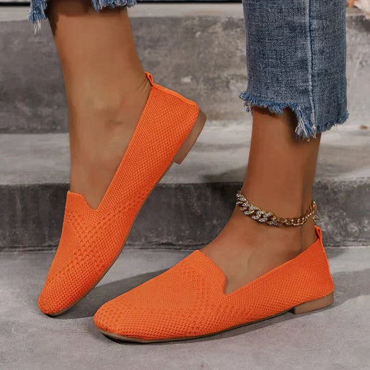 Sommer Mokassins | Slip-On | Bequem | Leinen Mokassins | Damenschuhe R&B