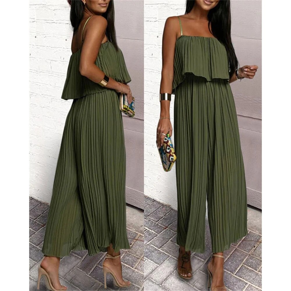 R&B | Eleganter Plissees Einteiler