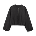 R&B | Damen Bomberjacke mit Reißverschluss und elastischer Passform
