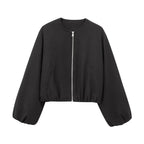 R&B | Damen Bomberjacke mit Reißverschluss und elastischer Passform