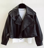 R&B | Kurzes Damenjackett - Eine Lässige Lederjacke für Damen