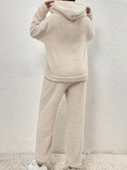 R&B | Teddy Damen Winterset mit Hoodie und Hosen