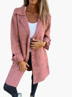 R&B | Mantel mit Elegantem Revers - Langer Übergangsjacke für Alltag und Büro