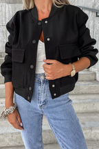R&B | Bomberjacke mit Taschen Polyester-mischung Klassisch und Zeitlos