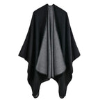 R&B | Warmer Poncho mit Fließendem Schnitt