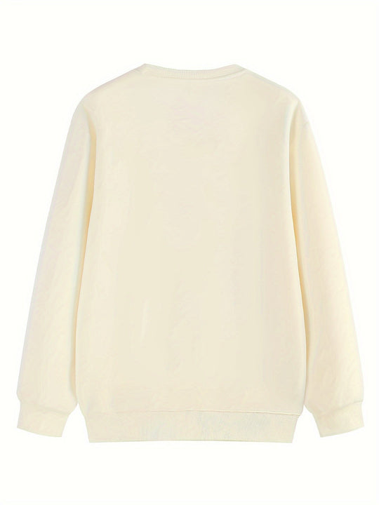 R&B | Sweatshirt mit Weihnachtsmotiv Baumwolle Frohe Weihnachten Design