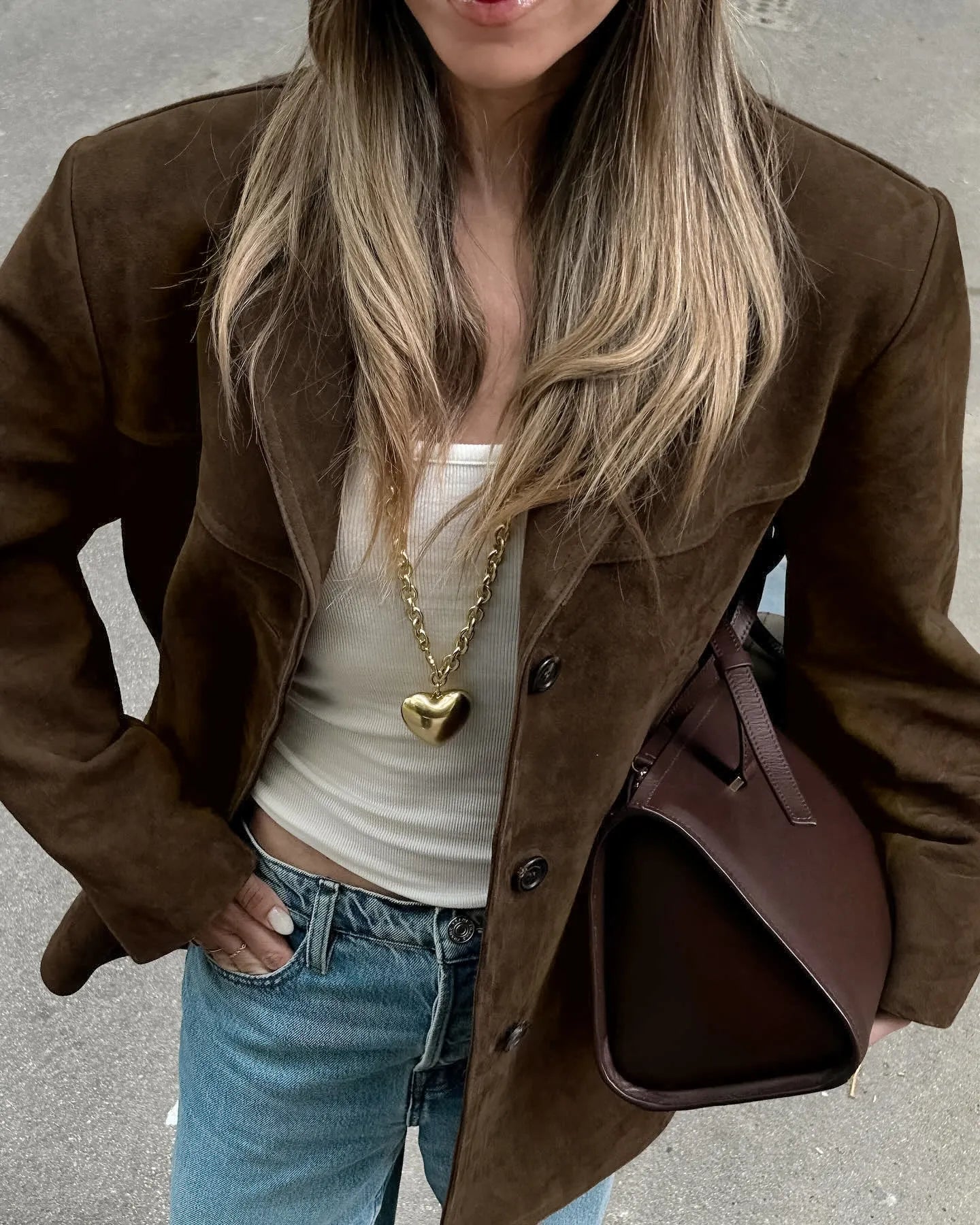 Gebürstete jacke