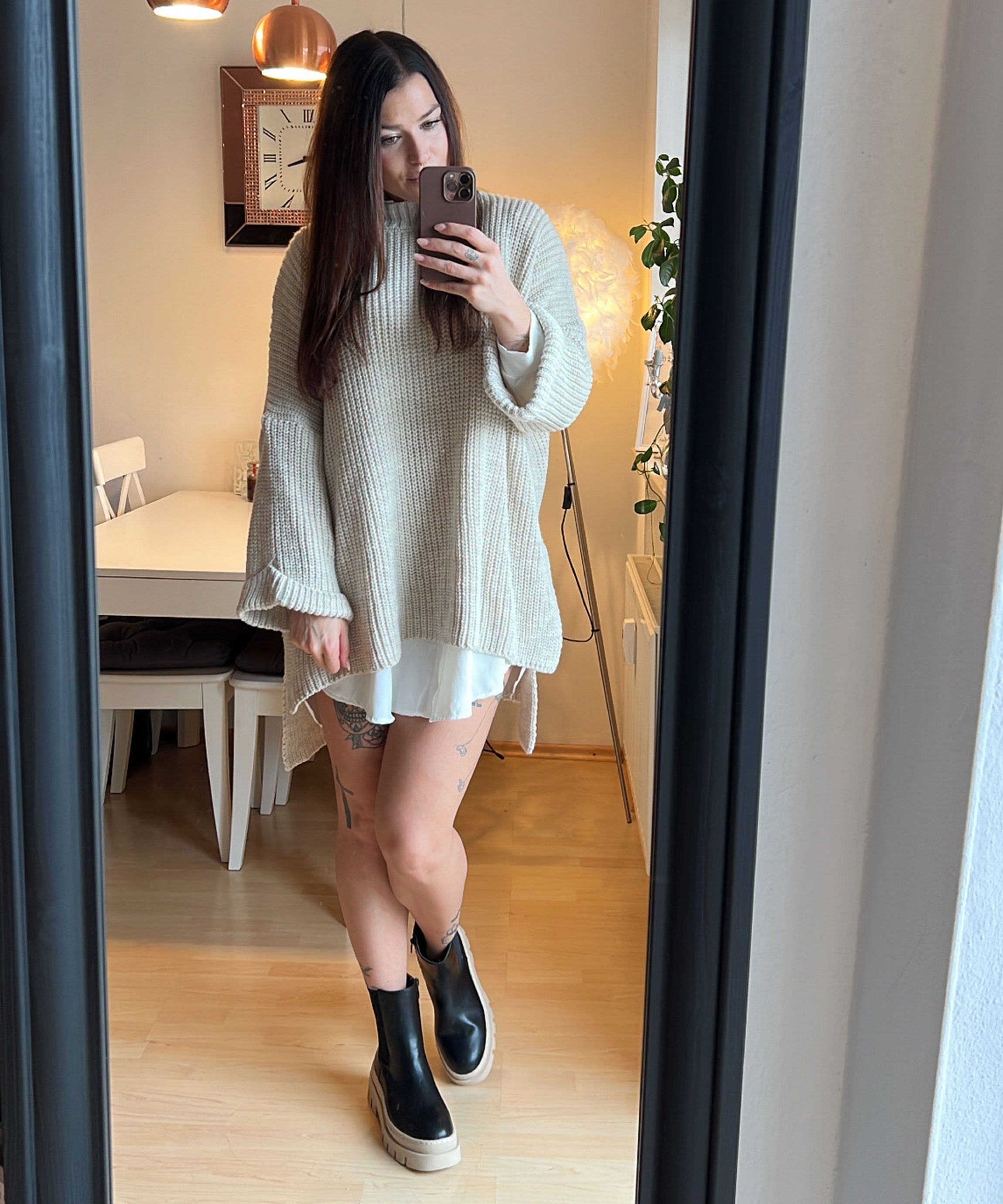 R&B | Gemütlicher Oversized Strickpullover In Sanftem Beige