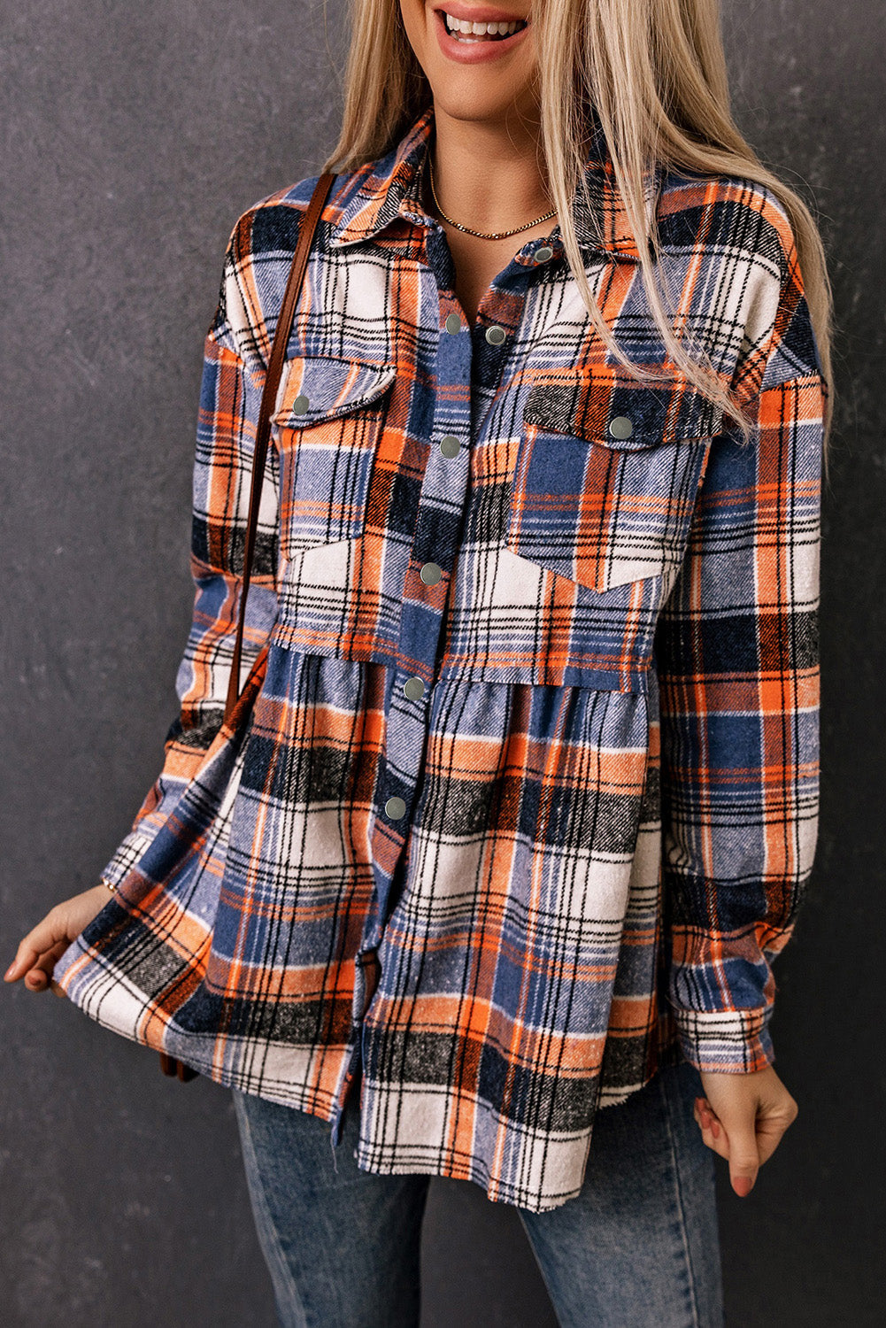 R&B | Checkered Shirt With A-cut Cotton Blend Ideal for Everyday Look