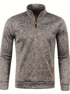 R&B | Herrenpullover mit Reißverschluss am Hals für Herbst & Winter