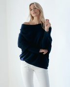 R&B | Asymmetrisch Drapierter Pullover