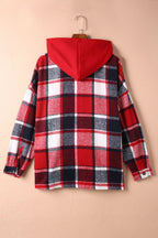 R&B | Gitterhemdenjacke mit Kapuze Polyester Lässig und Trendy