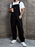 R&B | Große Größen Jeanslook Overall In Einfarbig