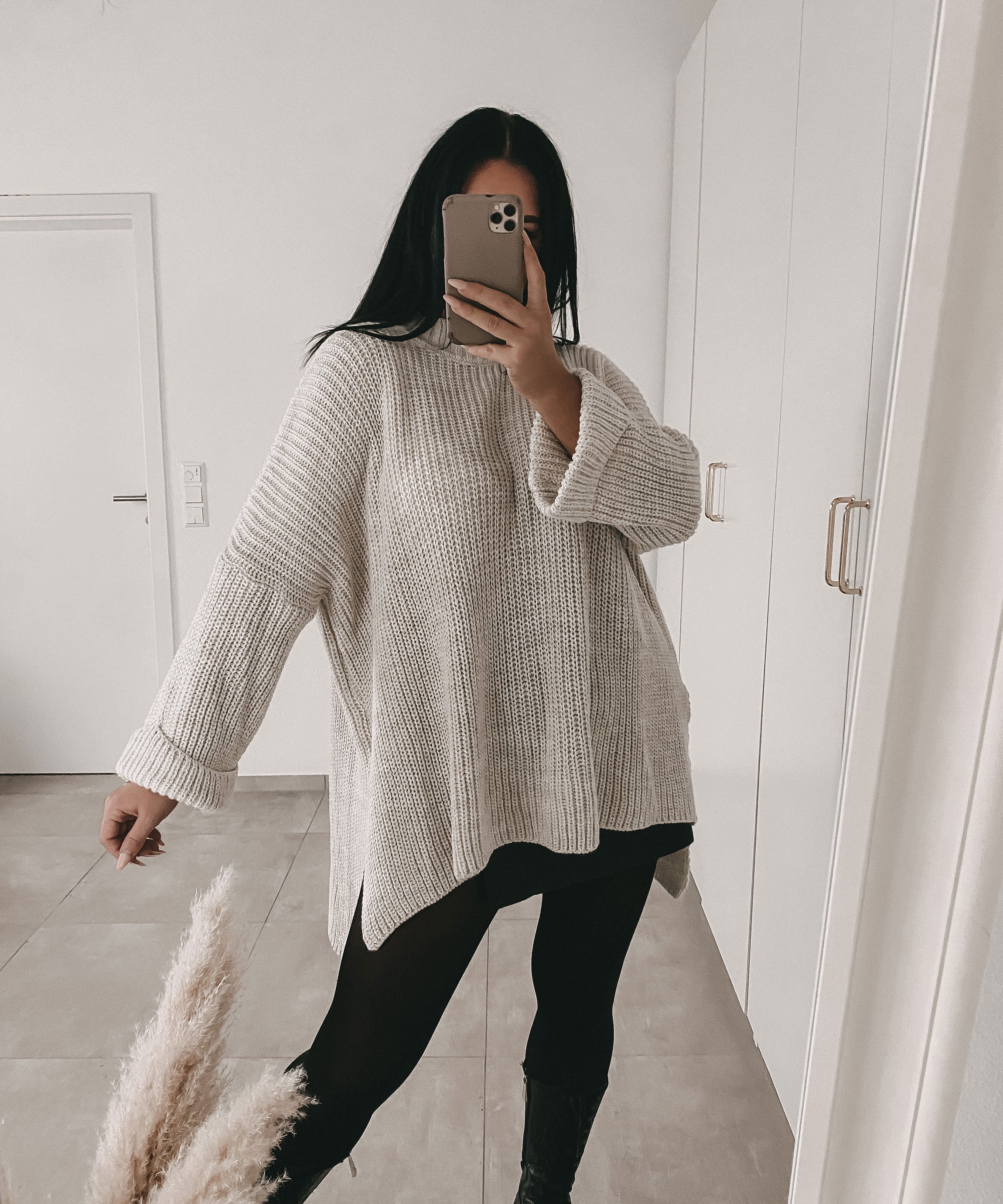 R&B | Gemütlicher Oversized Strickpullover In Sanftem Beige