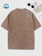 R&B | Baumwoll-T-Shirt mit Rundhalsausschnitt