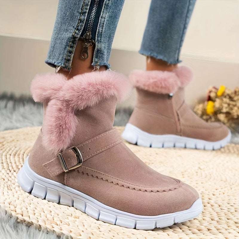 R&B | Schneestiefel mit Schnalle und Seitenreißverschluss