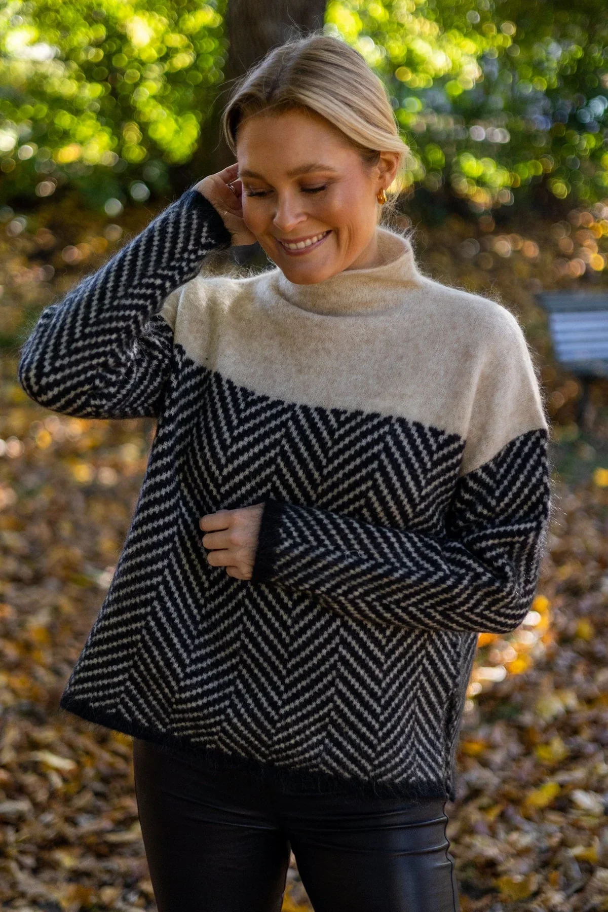 R&B | Grobstrick Rollkragenpullover