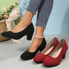 Pumps mit breiter Zehenkappe und stabilem Absatz R&B R&B