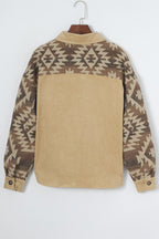 R&B | Aztek-muster Shirtjacke Baumwolle Komfort und Stil