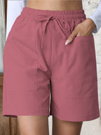 R&B | Große Shorts mit hoher Taille und weitem Bein