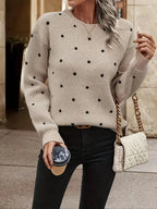 R&B | Langarm-Poker-Dot-Pullover