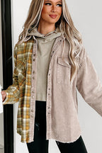 R&B | Zweiseitige Hemdjacke Karomuster und Corddesign Stil und Komfort