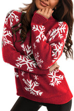 R&B | Rollkragen Weihnachtsdruck Strickpullover