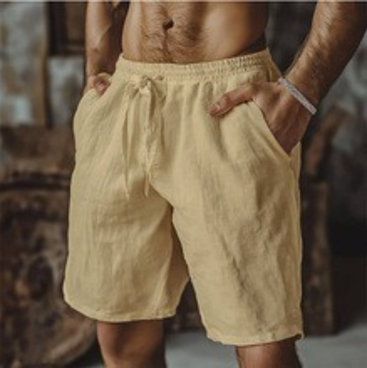 R&B | Herren-Schnürshorts aus Baumwolle