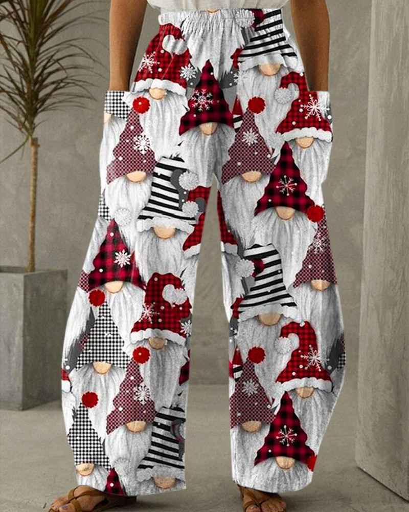 R&B | Weihnachtsdruck Freizeit Hose
