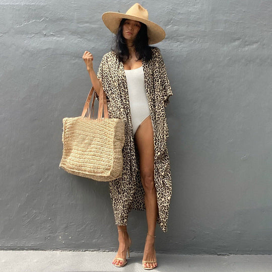 R&B | Glamouröse Sonnenschutz Resort Strandkleid Cover Up
