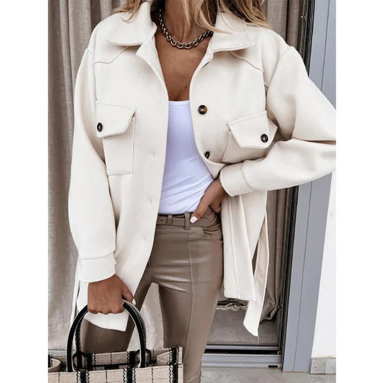 R&B | Sommerjacke Leichtes Woll Langjacke