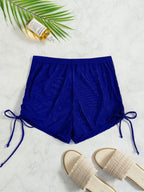 R&B | Badehose mit hoher Taille und Kordelzug aus Mesh