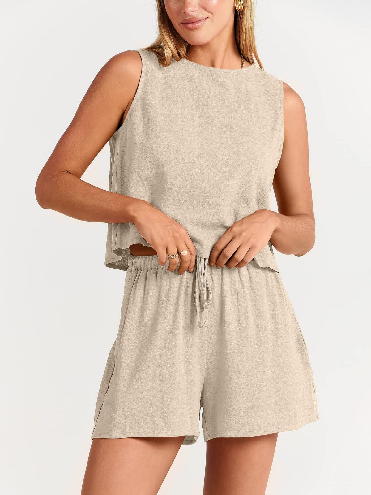 R&B | Zweiteiliges Set aus ärmellosem Oberteil und Shorts
