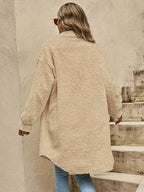 R&B | Lange Jacke Im Sherpa-stil Polyester Warm und Stilvoll