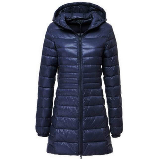 R&B | Damen Leichte Lange Daunenjacke