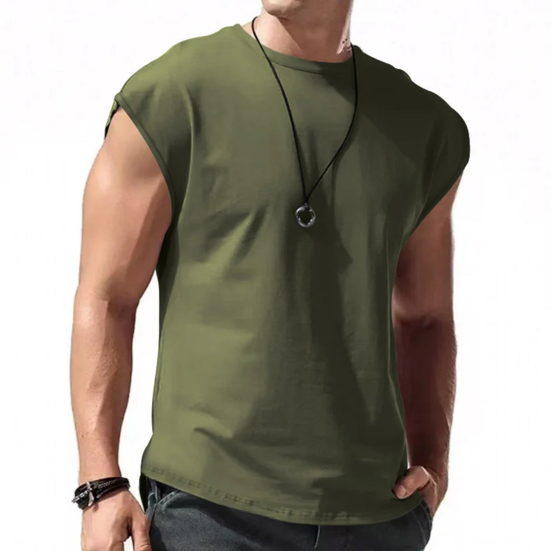 R&B | Einfarbiges Weste-T-Shirt