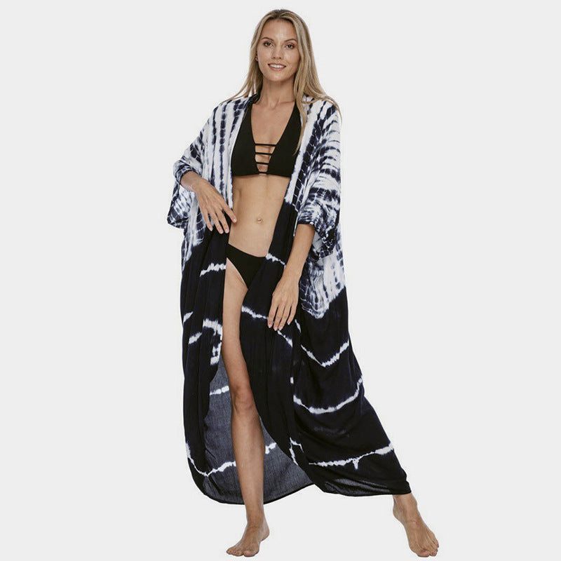 R&B | Glamouröse Sonnenschutz Resort Strandkleid Cover Up