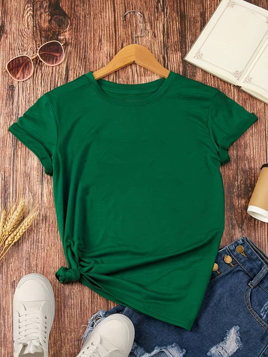 R&B | Schlichtes, einfaches Rundhals-T-Shirt