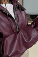 R&B | Kurze Kunstlederjacke