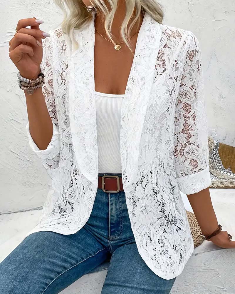 R&B | Eleganter Blazer mit Spitze