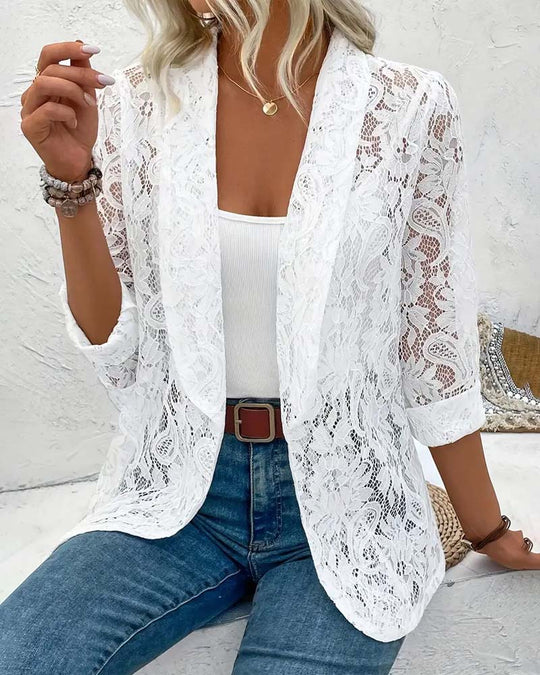 R&B | Eleganter Blazer mit Spitze