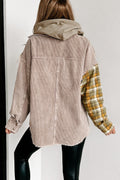 R&B | Zweiseitige Hemdjacke Karomuster und Corddesign Stil und Komfort