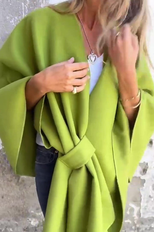 R&B | lässige V-Ausschnitt Stola Cape Jacke