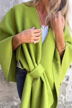 R&B | Gemütlicher, Lockerer V-Ausschnitt Stola Cape Jacke
