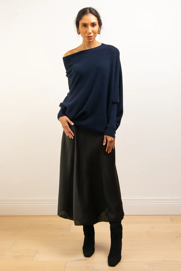 R&B | Asymmetrisch Drapierter Pullover