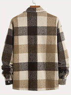 R&B | Karierter Hemdjacke Baumwolle Lässig und Trendy