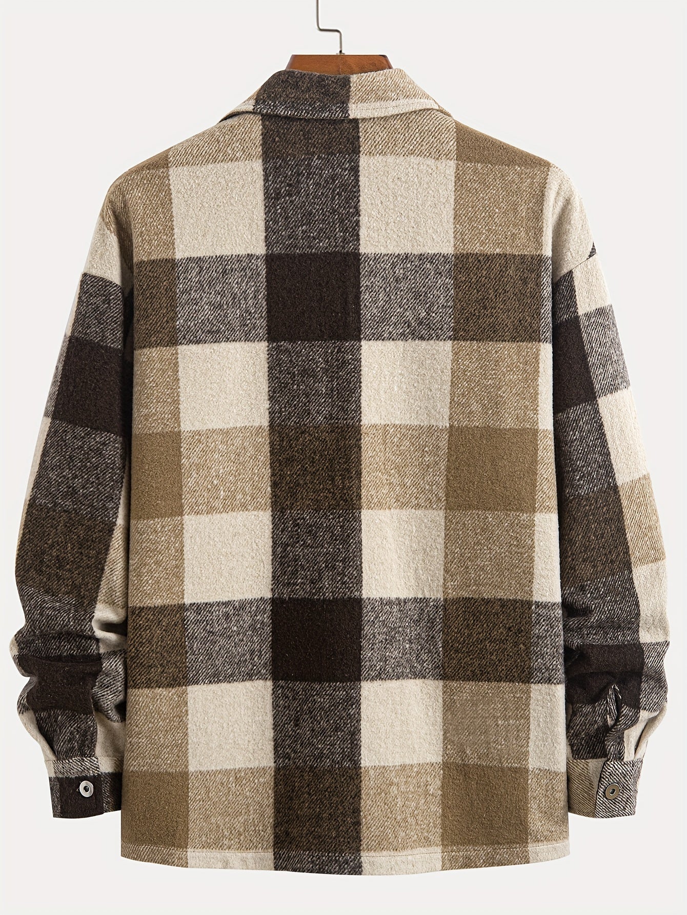R&B | Karierter Hemdjacke Baumwolle Lässig und Trendy