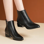 R&B | Damen Chunky Niedrige Absatz Stiefeletten